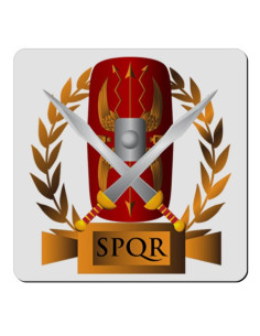 Magnete quadrato flessibile Legione romana SPQR (7,4 x 7,4 cm.)