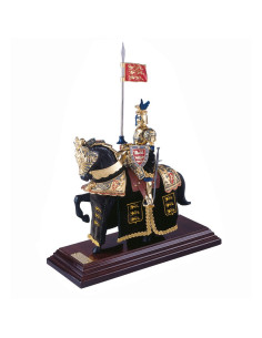Casco del drago nero dell'armatura del cavallo
