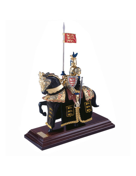 Casco del drago nero dell'armatura del cavallo