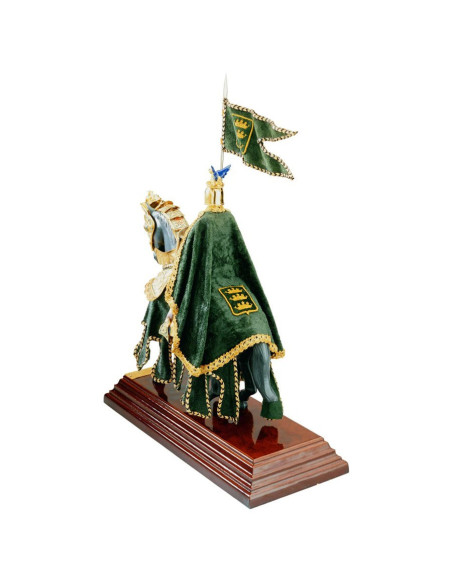 Armatura di cavallo Elmo di drago con mantello