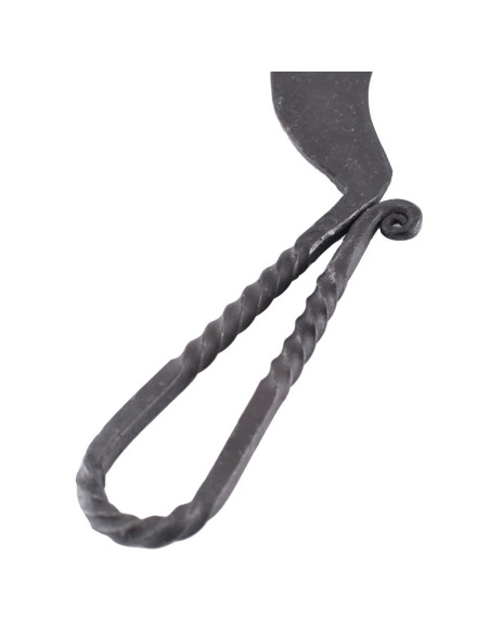 Falce d'acciaio forgiata medievale