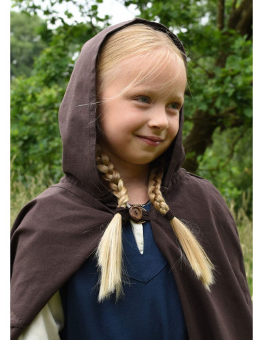 Mantello medievale per bambini, marrone ⚔️ Negozio Medievale