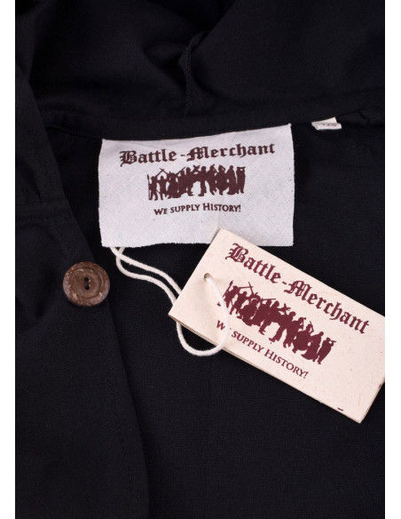 Mantello medievale per bambini, nero