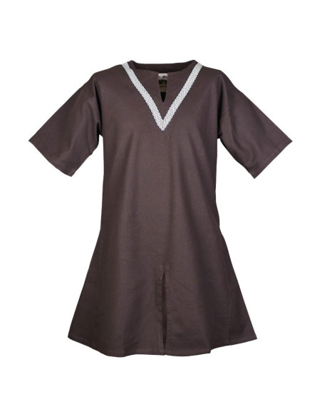 Tunica medievale marrone Ailrik