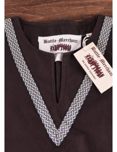 Tunica medievale marrone Ailrik