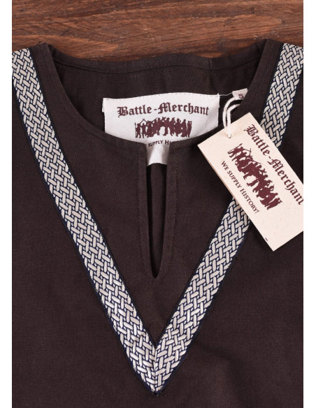 Tunica medievale marrone Ailrik