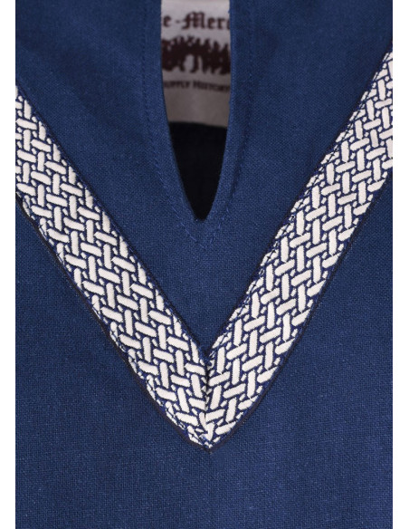 Tunica medievale blu Ailrik