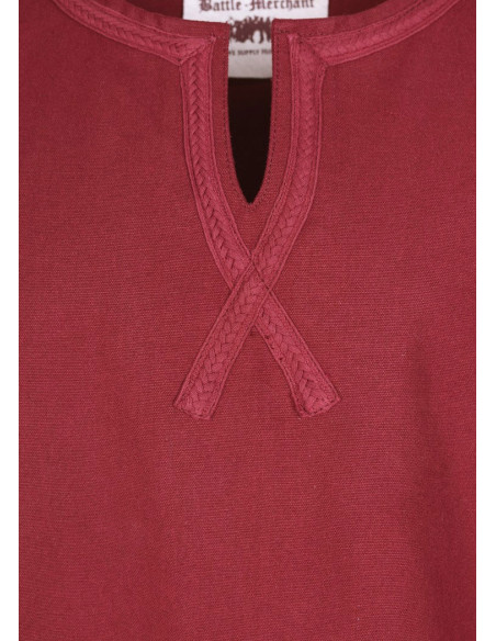 Tunica lunga medievale Albrecht, rossa