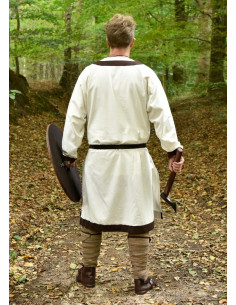 Tunica medievale lunga Vallentin, bianca