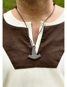 Tunica medievale lunga Vallentin, bianca