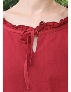 Camicetta medievale donna Birga, rossa