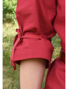 Camicetta medievale donna Birga, rossa
