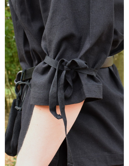 Camicetta medievale donna Birga, nera