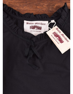 Camicetta medievale donna Birga, nera
