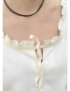 Camicetta medievale donna Birga, bianca