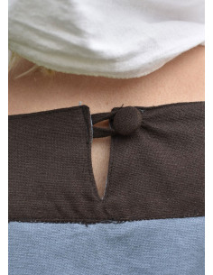 Abito medievale Gudrun, grigio-marrone