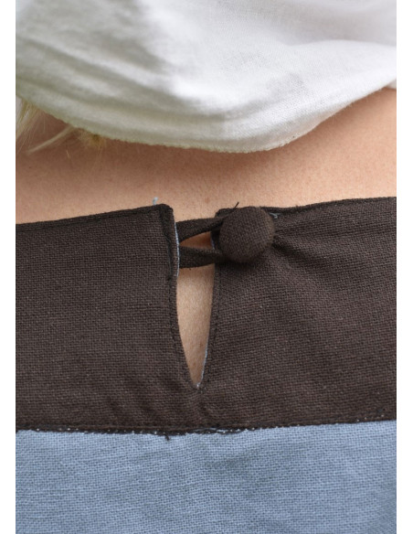 Abito medievale Gudrun, grigio-marrone