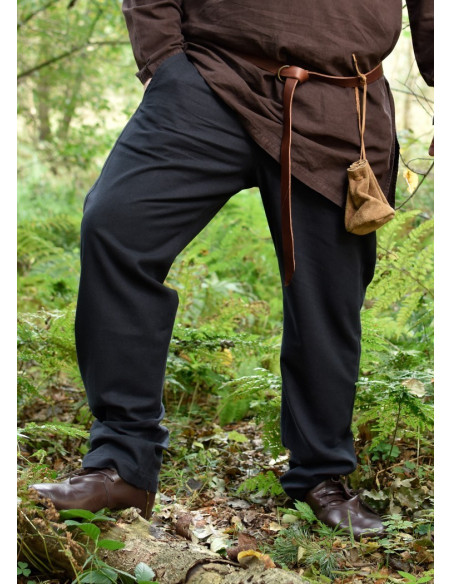 Pantaloni medievali Hagen, neri