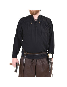 Camicia nera da pirata Ludwig 2