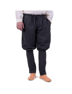 Pantaloni vichinghi Olaf, neri
