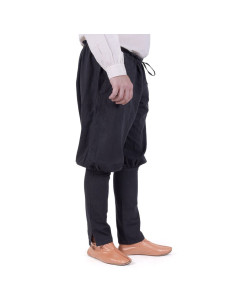 Pantaloni vichinghi Olaf, neri 2