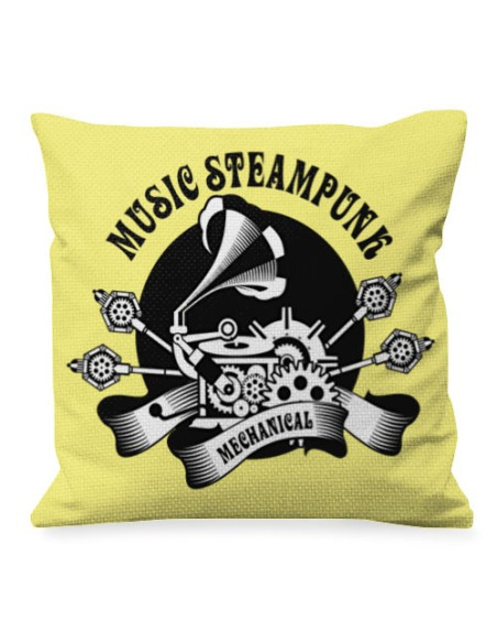 Cuscino di design musicale SteamPunk