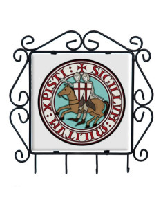 Appendichiavi Cavalieri Templari in colore forgiato