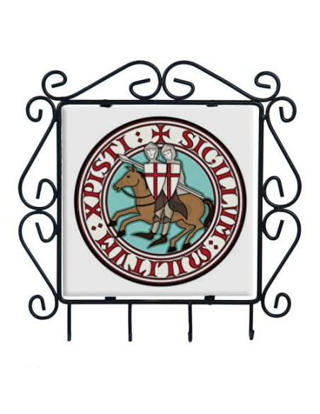 Appendichiavi Cavalieri Templari in colore forgiato