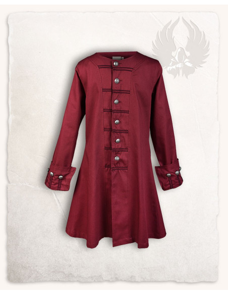 Redingote pirata Enigo, bordeaux
