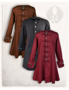 Redingote pirata Enigo, bordeaux