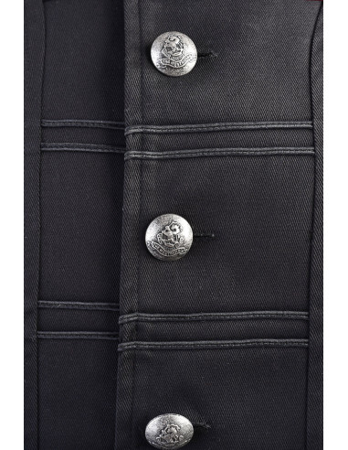 Redingote da pirata Enigo, nero