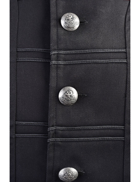 Redingote da pirata Enigo, nero