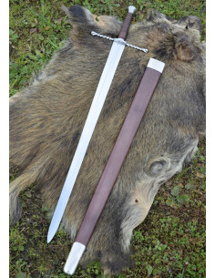 Spada bastarda con fodero, funzionante