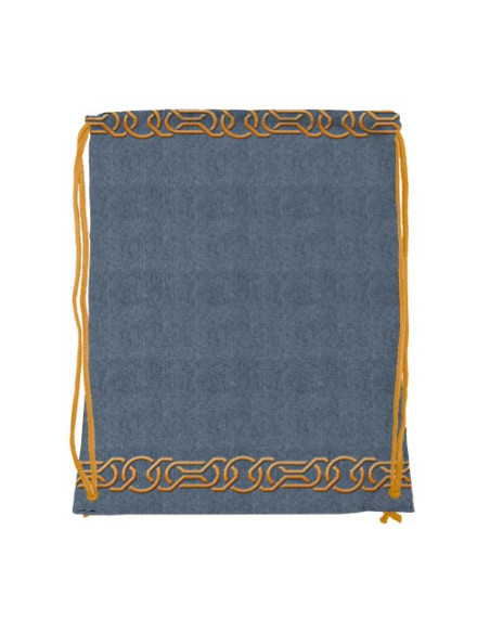 Zaino con coulisse in trisquette celtico (34x42 cm.)