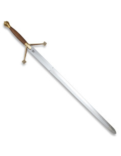 Spada scozzese Claymore manico in legno, 133 cm.
