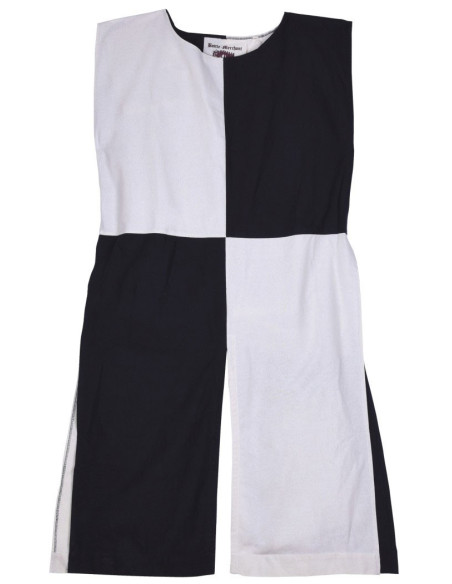 Sopravveste medievale squartata bianco-nera