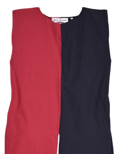 Sopravveste medievale Bipart rosso-nera