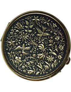 Portapillole Birds Damasquinado, 4 scomparti