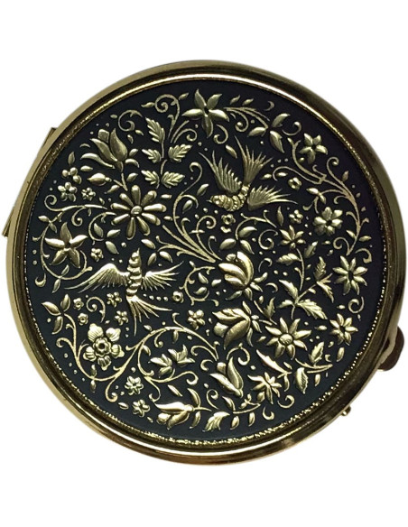 Portapillole Birds Damasquinado, 4 scomparti