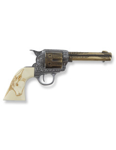 Revolver Colt 45 PeaceMaker, impugnatura in bufalo, 27 cm.
