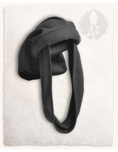 Cappello Raphael medievale in nero, unisex