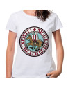 T-shirt bianca da donna Cavalieri Templari, manica corta