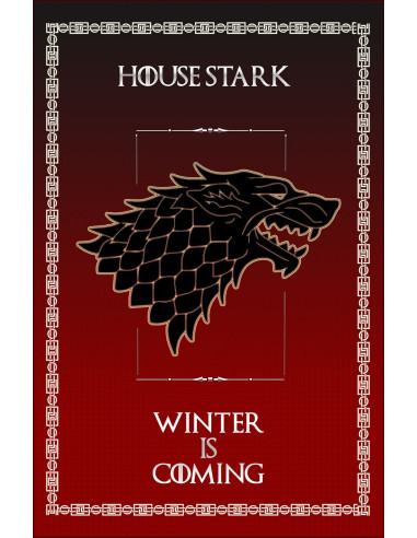 Banner Il Trono di Spade Casa Stark (75x115 cm.)