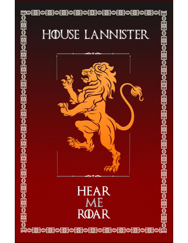 Banner Il Trono di Spade Casa Lannister (75x115 cm.)
