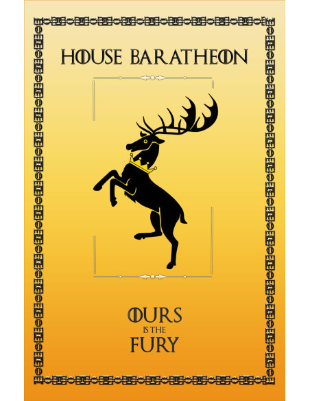 Banner Il Trono di Spade Casa Baratheon (75x115 cm.)