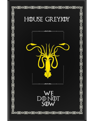 Banner Game of Thrones House GreyJoy (75x115 cm.)