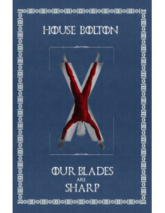 Banner Il Trono di Spade Casa Bolton (75x115 cm.)