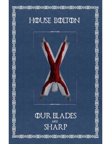 Banner Il Trono di Spade Casa Bolton (75x115 cm.)