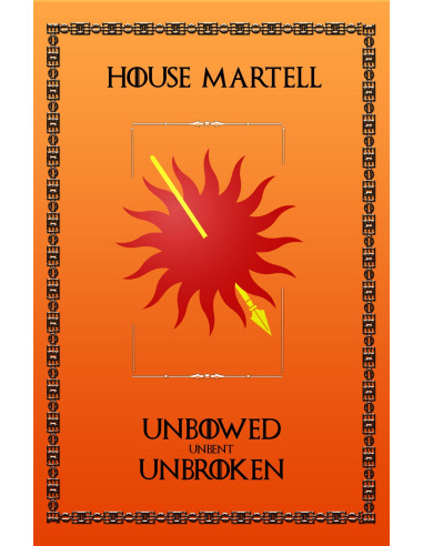 Banner Il Trono di Spade Casa Martell (75x115 cm.)