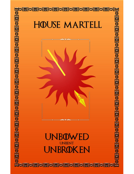 Banner Il Trono di Spade Casa Martell (75x115 cm.)